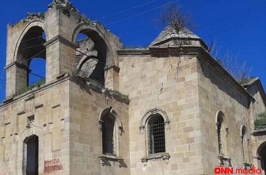 Şamaxıda alban məbədi dağılır